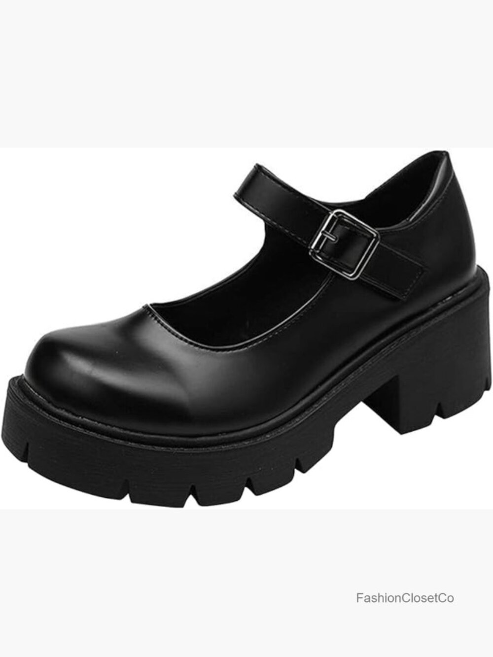 Platform Mary Janes Chunky Heel Ankle Strap Uniform Dress Shoes Gothic Lolita
